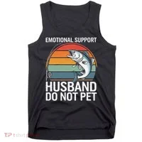 Emotional Support Husband Do Not Pet Tank Top thumb 0
