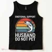 Emotional Support Husband Do Not Pet Tank Top thumb 2