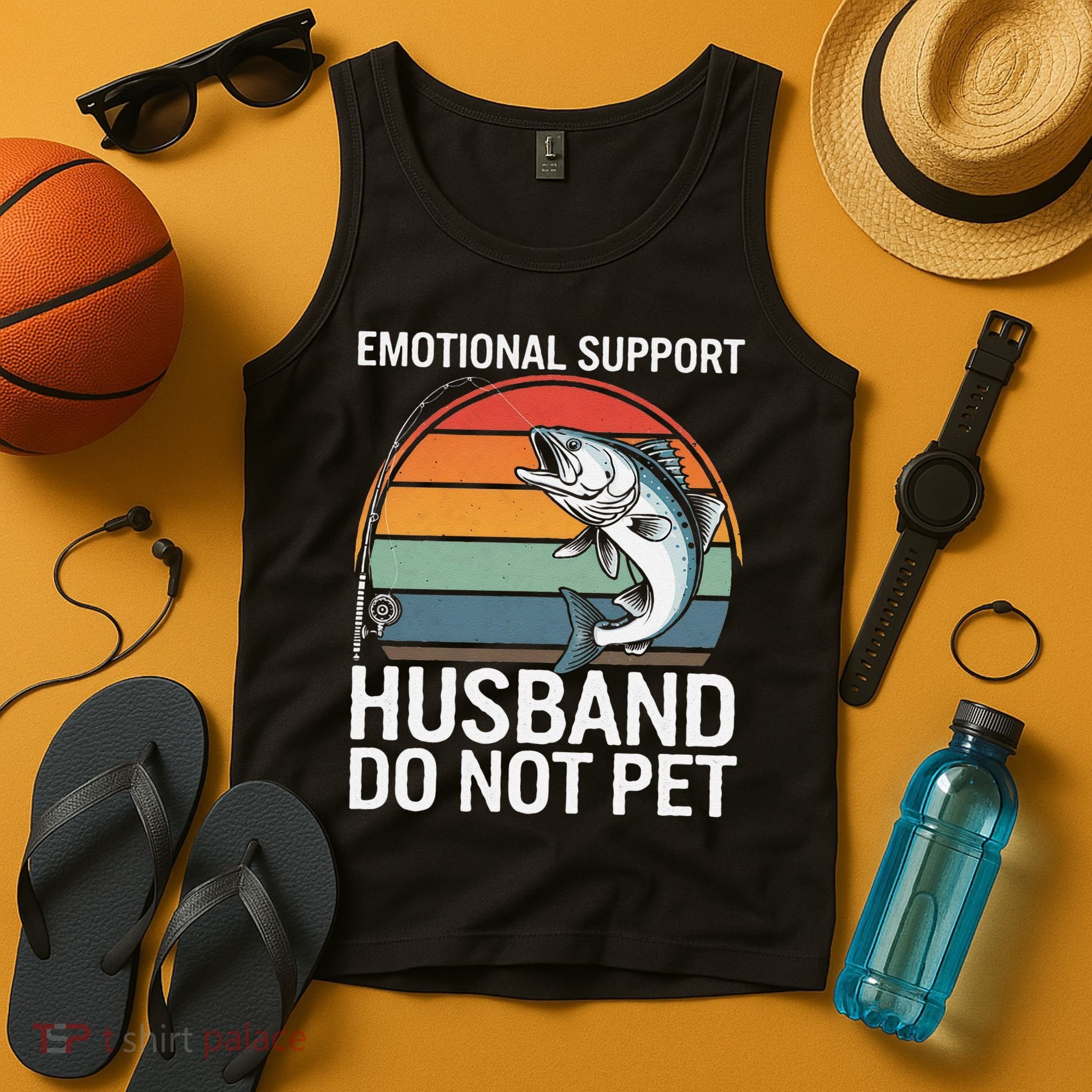 Emotional Support Husband Do Not Pet Tank Top
