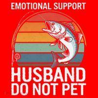 Emotional Support Husband Do Not Pet Santa Hat thumb 1