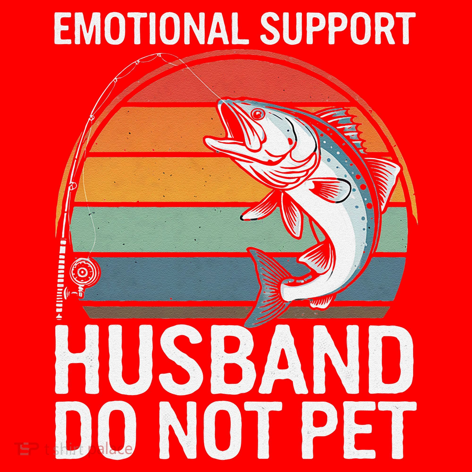 Emotional Support Husband Do Not Pet Santa Hat