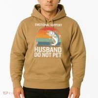 Emotional Support Husband Do Not Pet Hoodie thumb 2