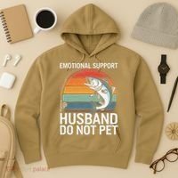 Emotional Support Husband Do Not Pet Hoodie thumb 3