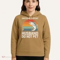 Emotional Support Husband Do Not Pet Hoodie thumb 5