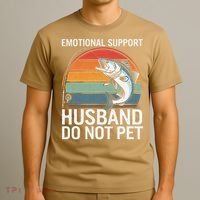 Emotional Support Husband Do Not Pet T-Shirt thumb 3