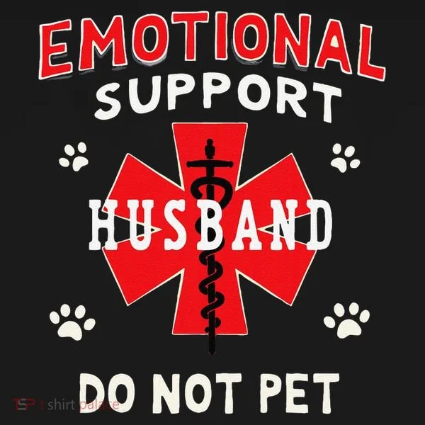 Emotional Support Husband Do Not Pet Bucket Hat