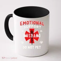 Emotional Support Husband Do Not Pet Coffee Mug thumb 0