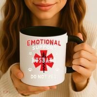 Emotional Support Husband Do Not Pet Coffee Mug thumb 3