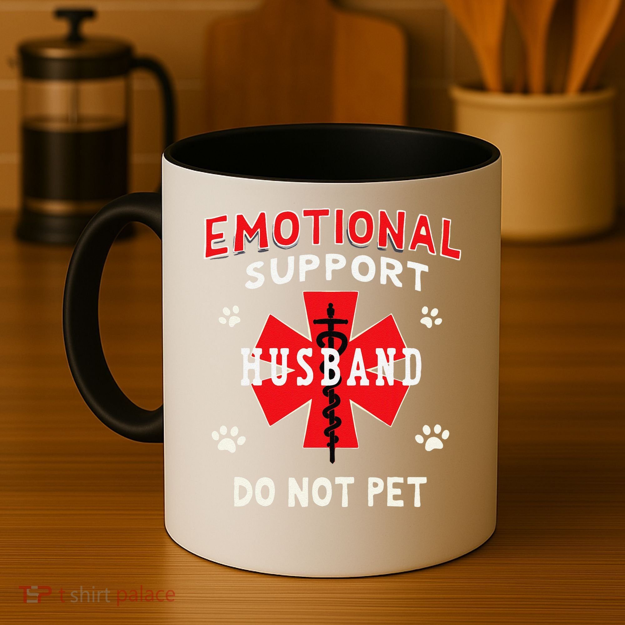Emotional Support Husband Do Not Pet Coffee Mug