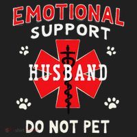 Emotional Support Husband Do Not Pet Tumbler thumb 3