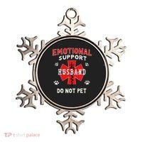 Emotional Support Husband Do Not Pet Ornament thumb 0