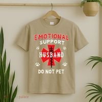 Emotional Support Husband Do Not Pet T-Shirt thumb 2