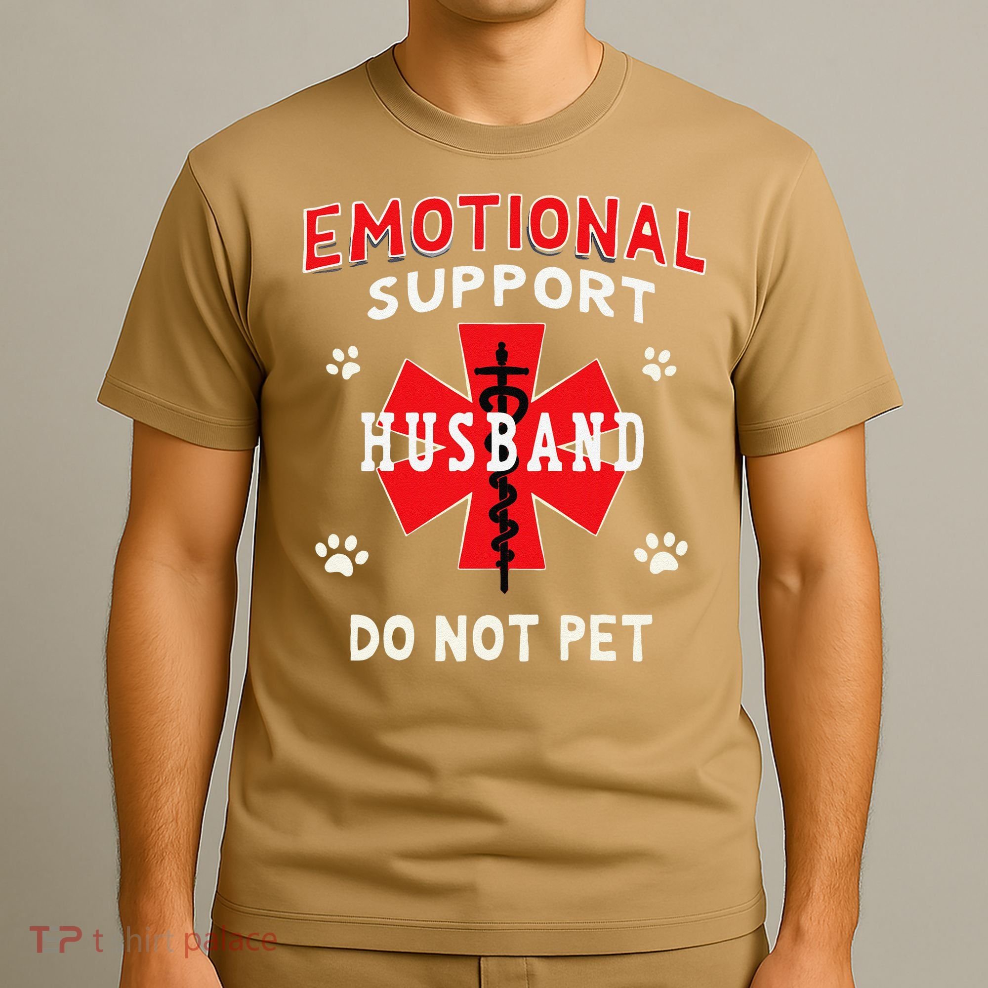 Emotional Support Husband Do Not Pet T-Shirt