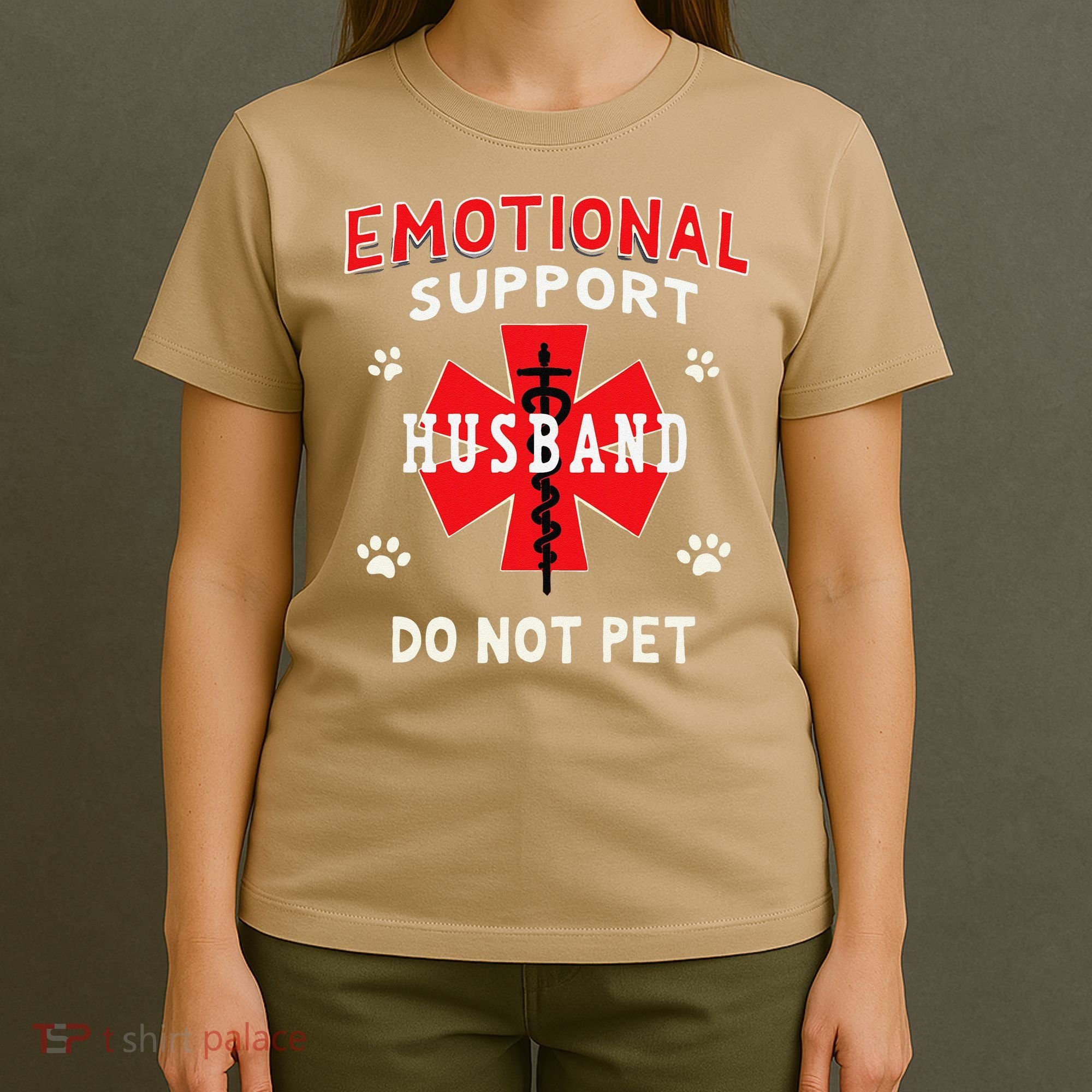 Emotional Support Husband Do Not Pet T-Shirt