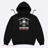 Emotional Support Husband Do Not Pet  Hoodie thumb 0