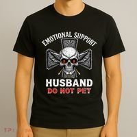 Emotional Support Husband Do Not Pet  T-Shirt thumb 3