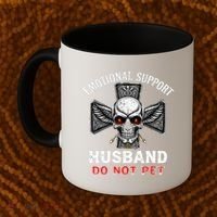 Emotional Support Husband Do Not Pet  Coffee Mug thumb 2