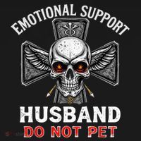 Emotional Support Husband Do Not Pet  Polo thumb 3