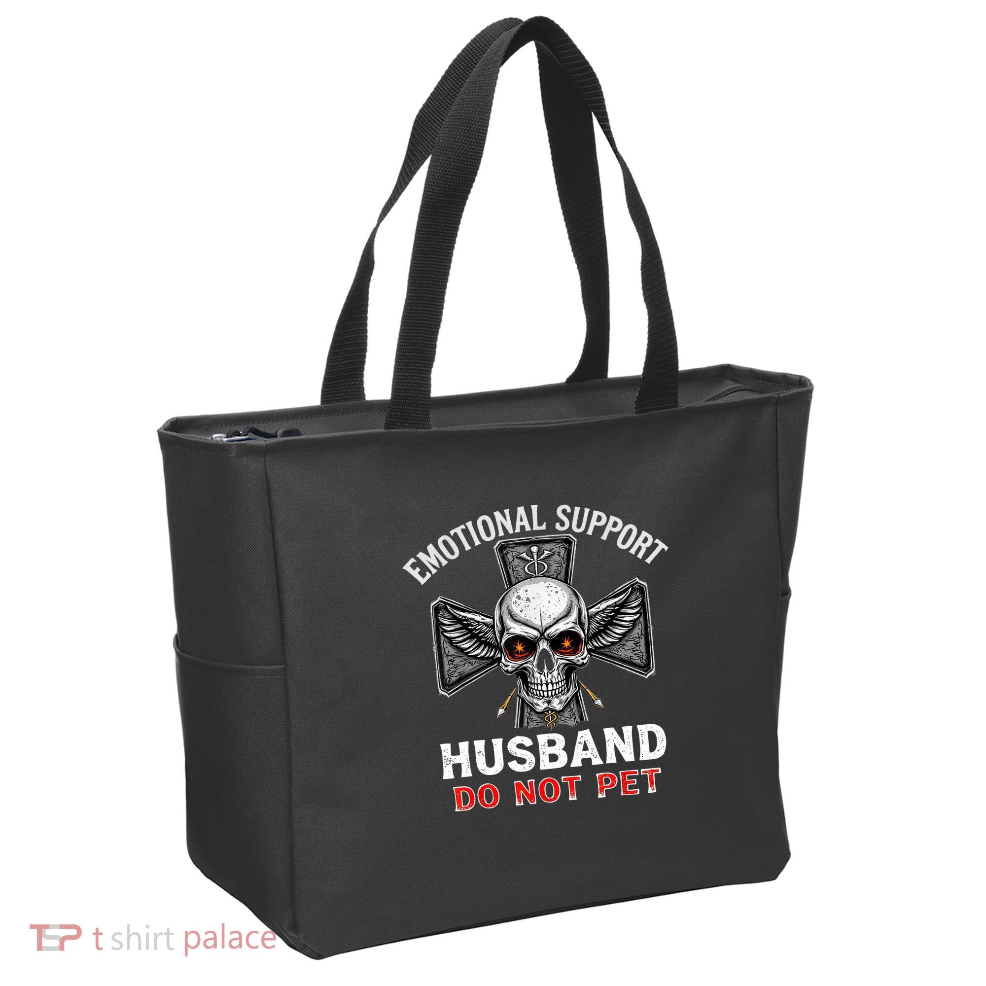 Emotional Support Husband Do Not Pet  Tote Bag
