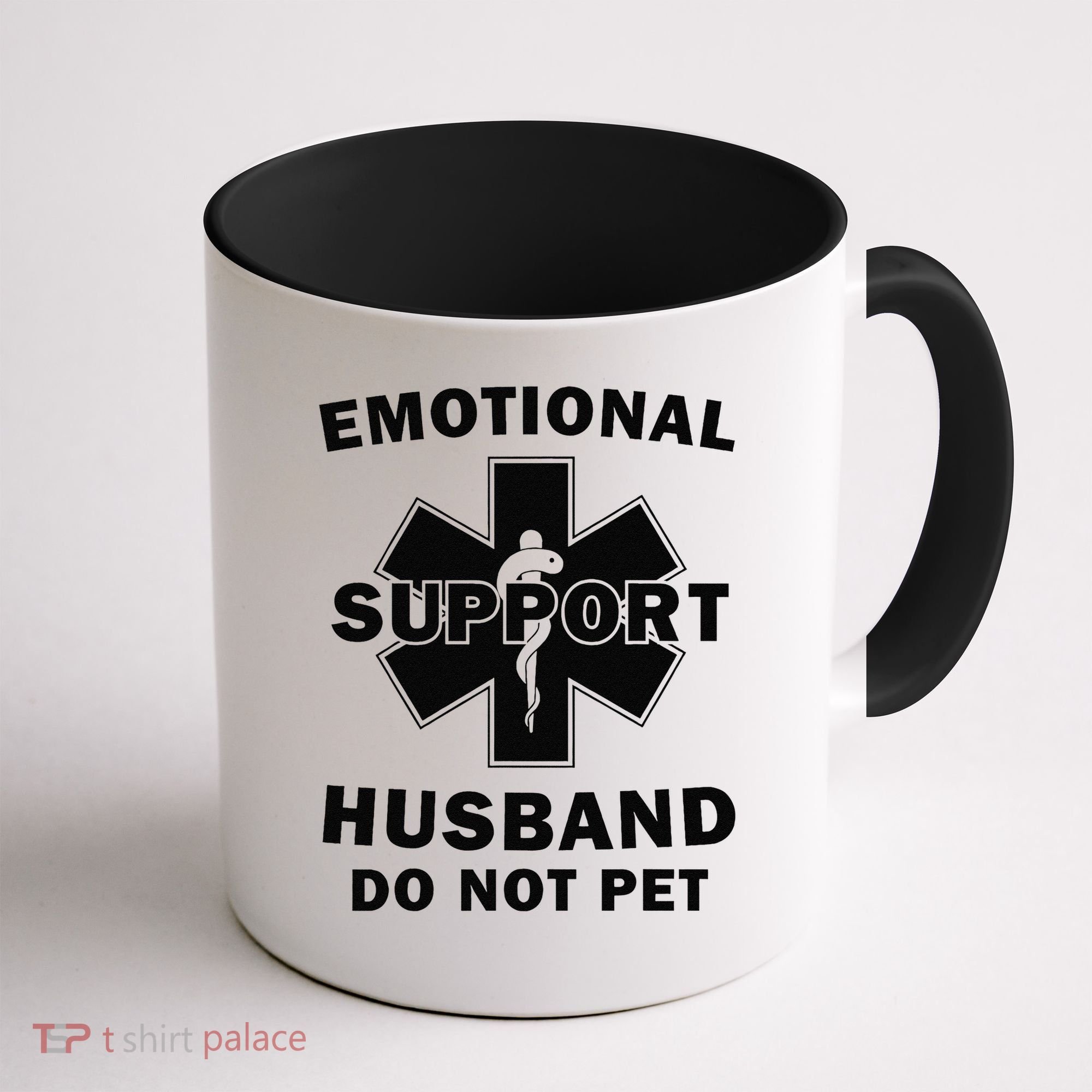 Emotional Support Husband Do Not Pet Funny Coffee Mug