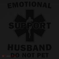 Emotional Support Husband Do Not Pet Funny Pajama Set thumb 2