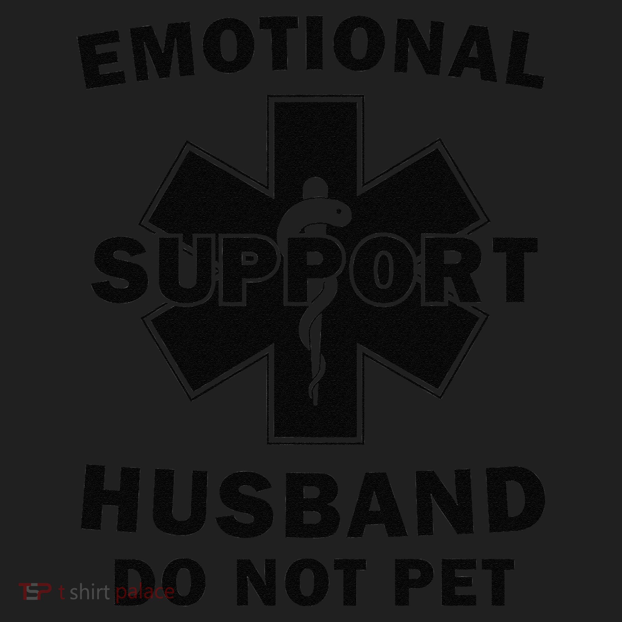 Emotional Support Husband Do Not Pet Funny Golf Towel