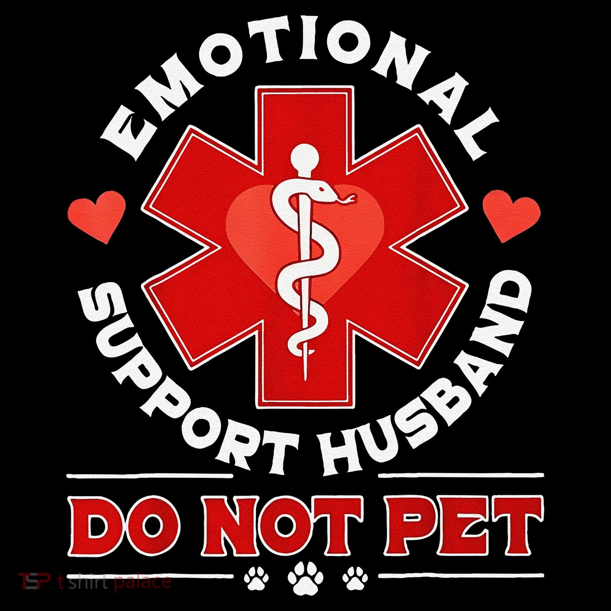 Emotional Support Husband Funny Do Not Pet Humor Bucket Hat