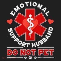 Emotional Support Husband Funny Do Not Pet Humor Hat thumb 2