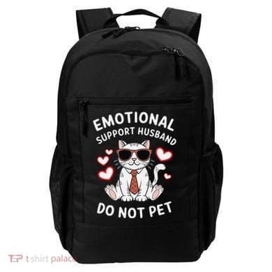 Emotional Support Husband Do Not Pet Funny Cat Backpack
