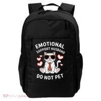Emotional Support Husband Do Not Pet Funny Cat Backpack thumb 0