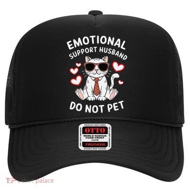 Emotional Support Husband Do Not Pet Funny Cat Hat