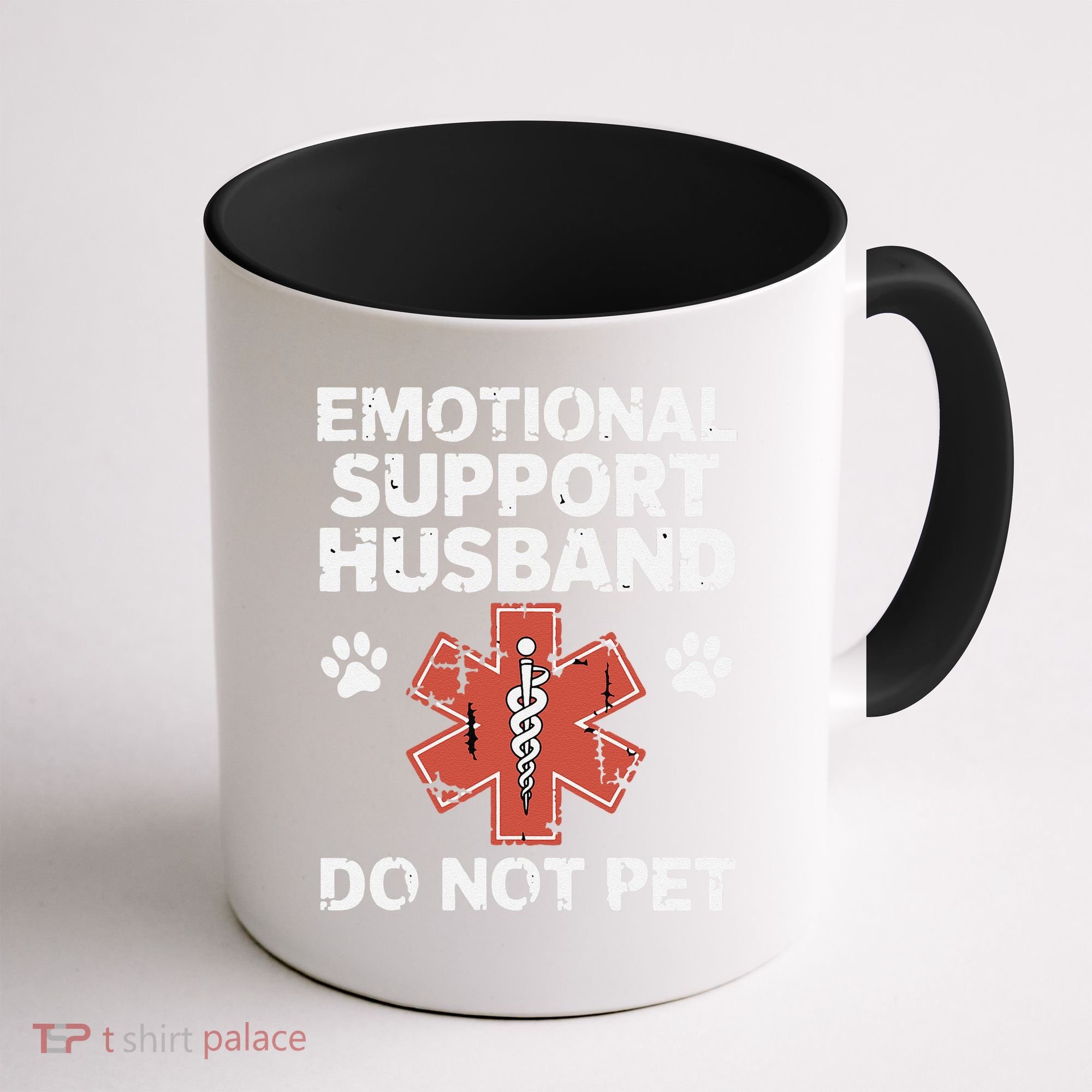 Emotional Support Husband Do Not Pet Humor Funny Husband Coffee Mug