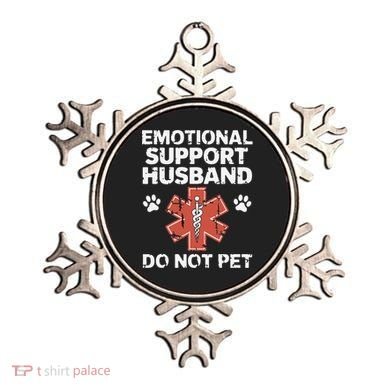 Emotional Support Husband Do Not Pet Humor Funny Husband Ornament
