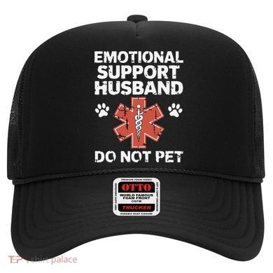 Emotional Support Husband Do Not Pet Humor Funny Husband Hat