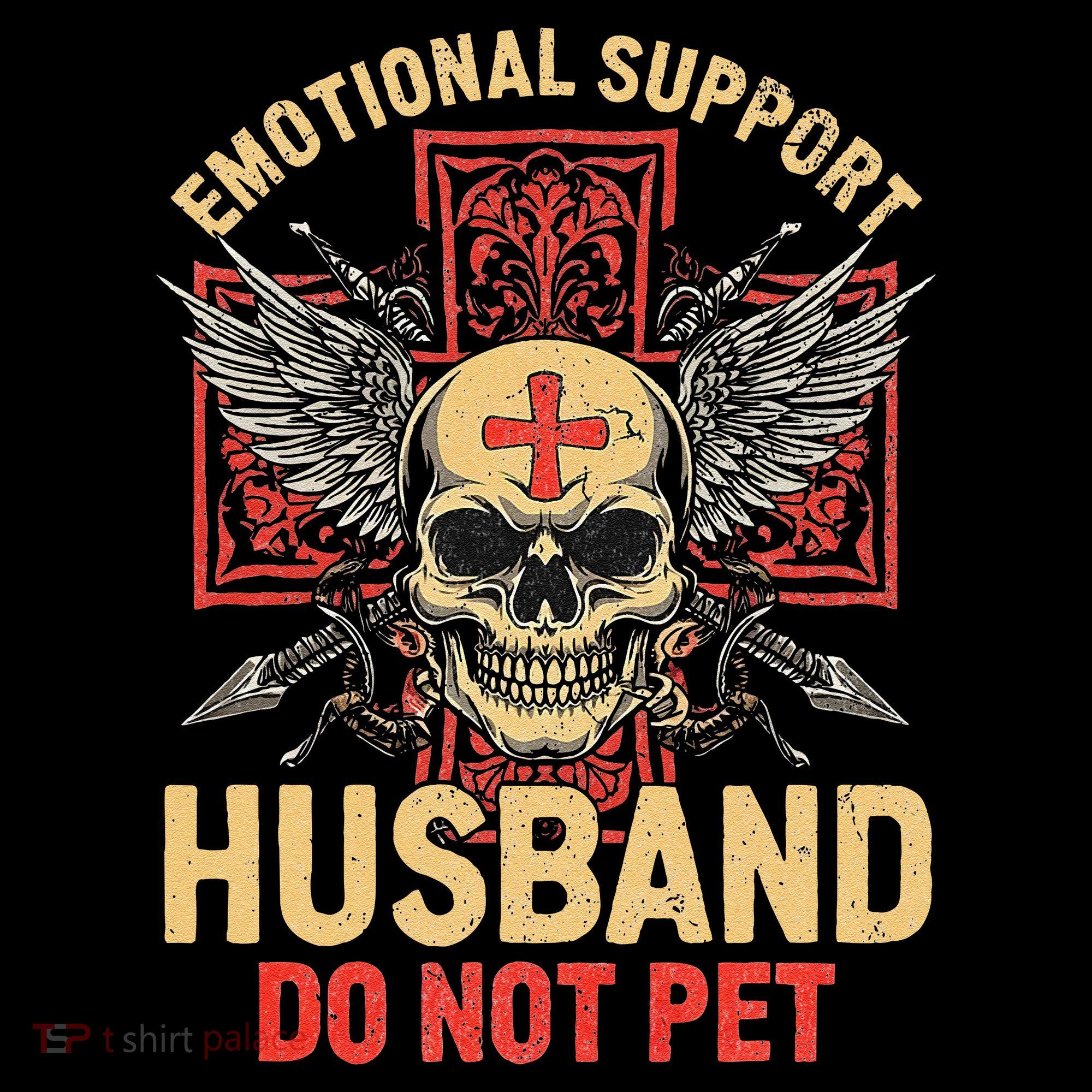 Emotional Support Husband Do Not Pet Funny Man Tank Top
