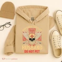 Emotional Support Husband Do Not Pet Funny Man Hoodie thumb 4