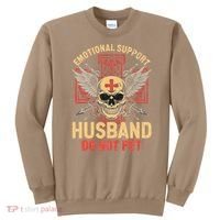 Emotional Support Husband Do Not Pet Funny Man Sweatshirt thumb 0
