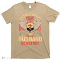 Emotional Support Husband Do Not Pet Funny Man T-Shirt thumb 0