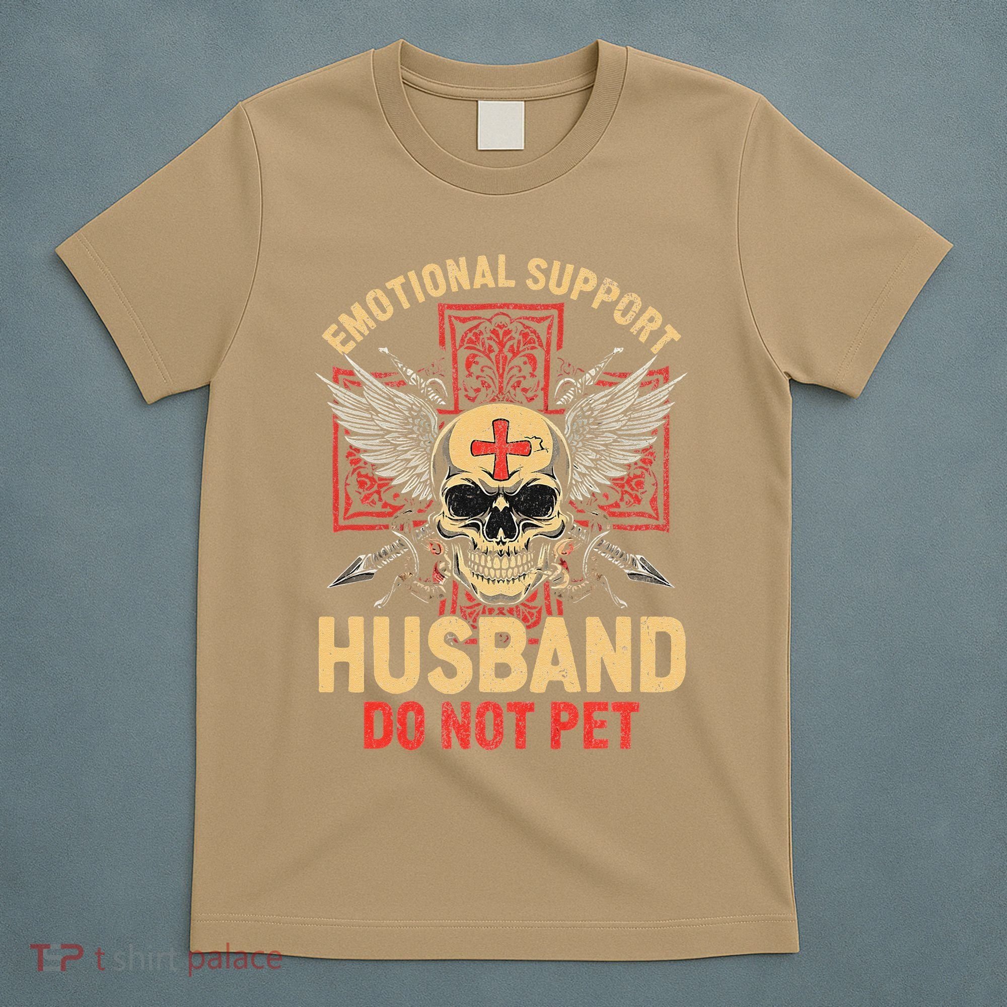 Emotional Support Husband Do Not Pet Funny Man T-Shirt