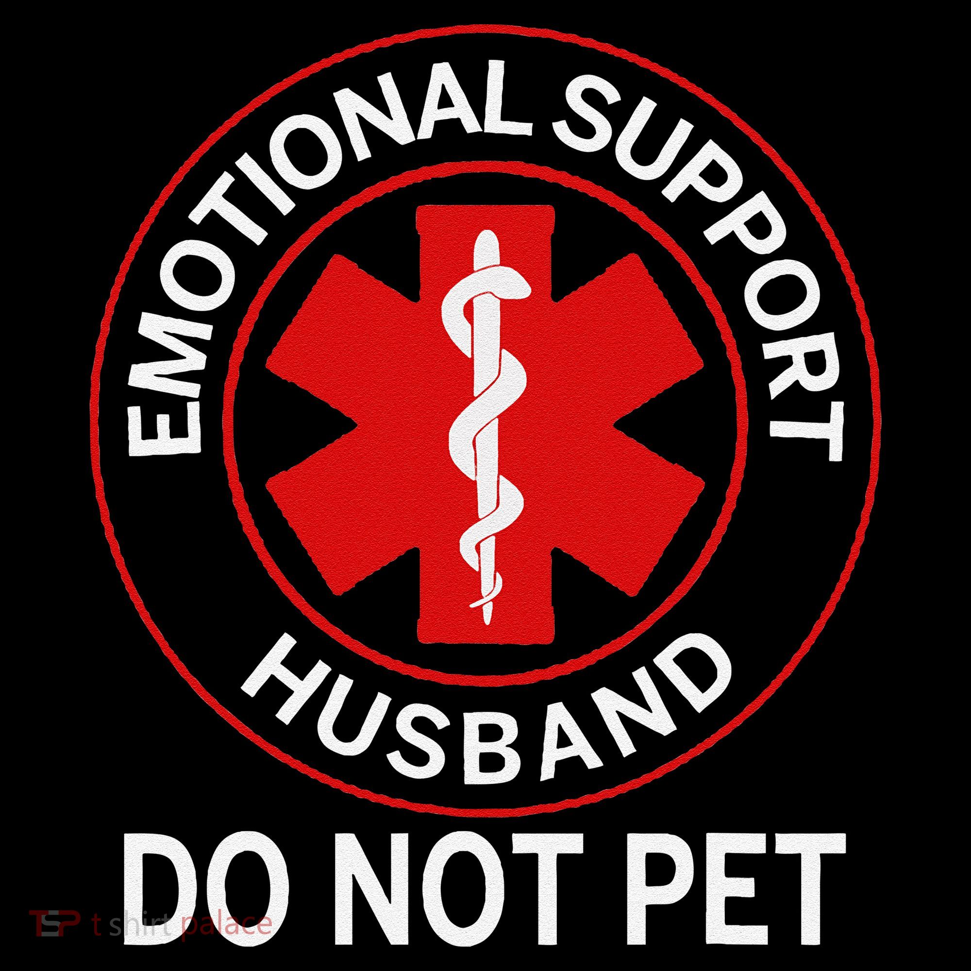 Emotional Support Husband Do Not Pet Bucket Hat