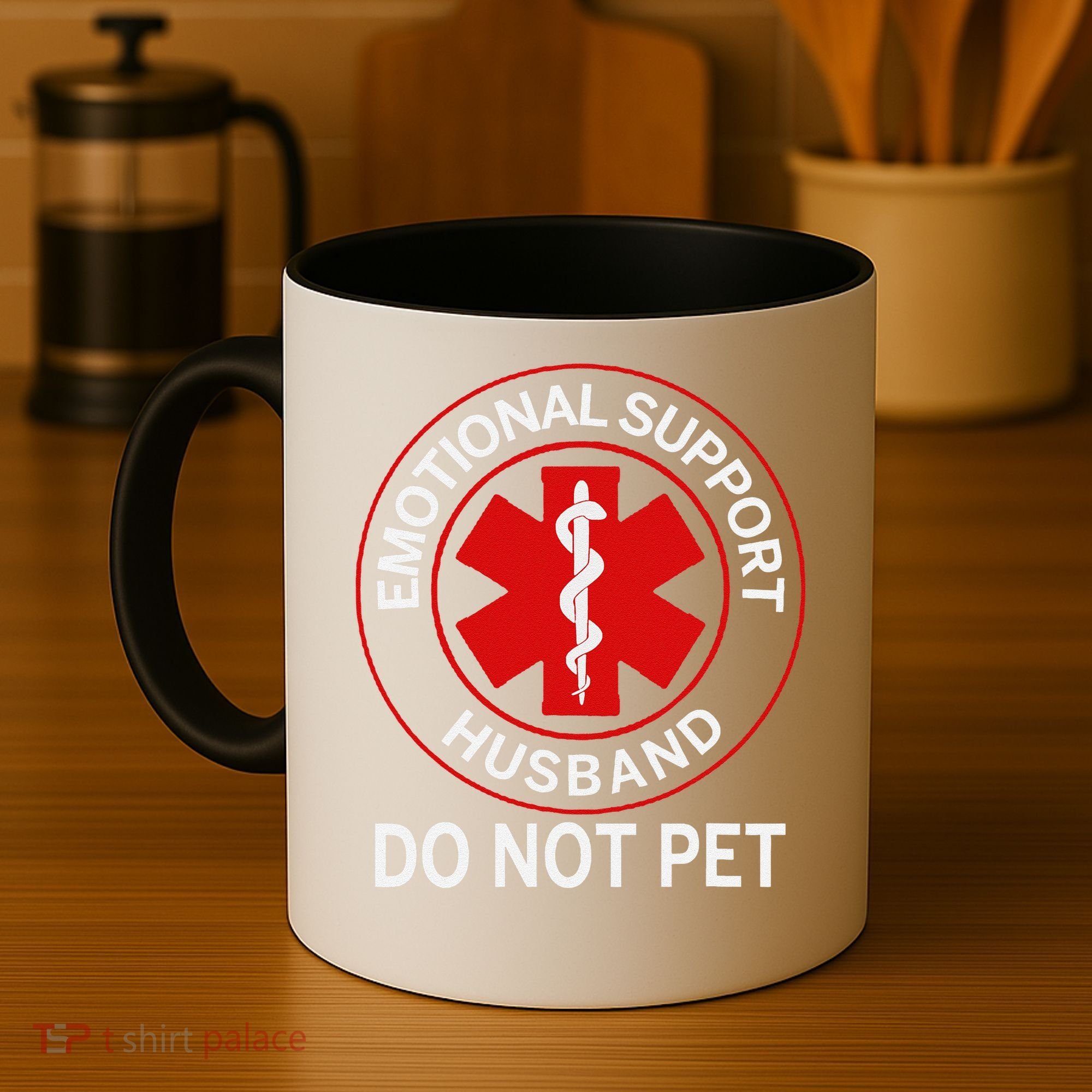 Emotional Support Husband Do Not Pet Coffee Mug