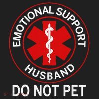 Emotional Support Husband Do Not Pet Tumbler thumb 3