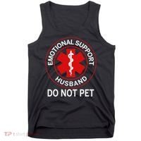 Emotional Support Husband Do Not Pet Tank Top thumb 0