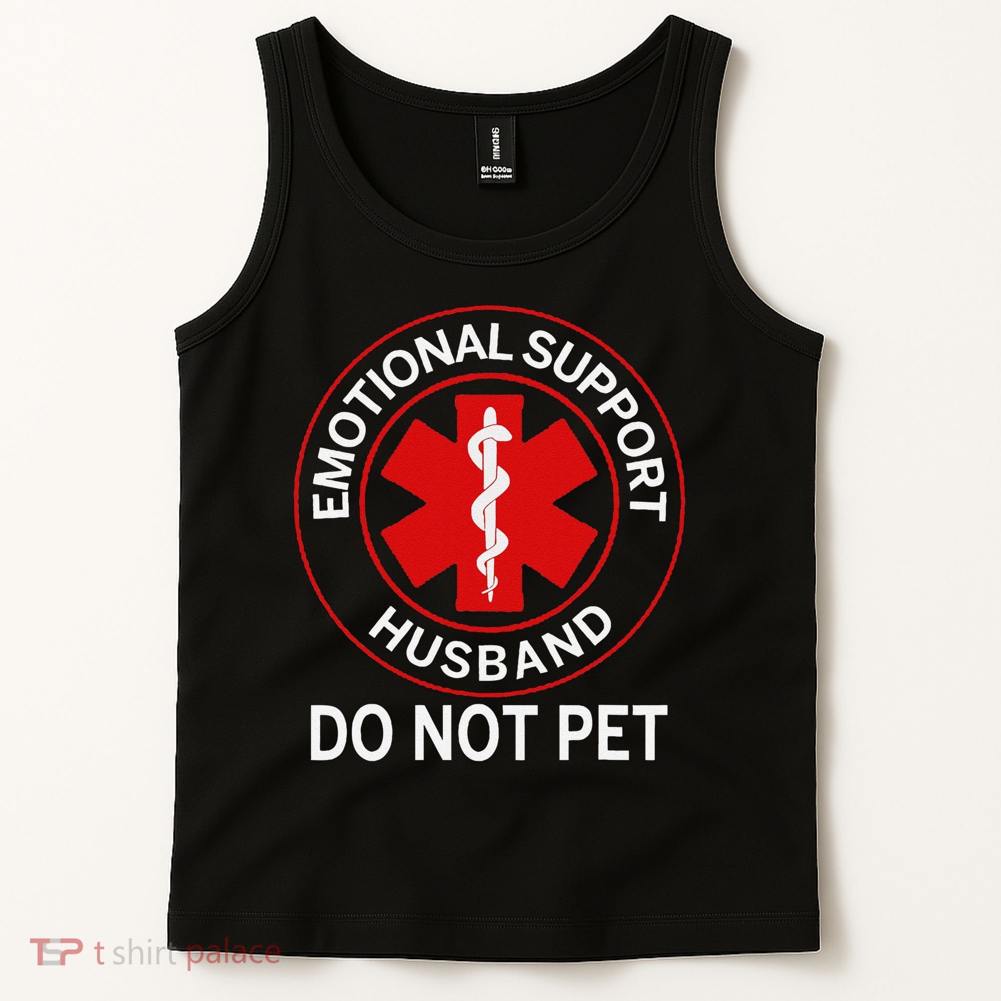 Emotional Support Husband Do Not Pet Tank Top