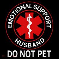 Emotional Support Husband Do Not Pet Tank Top thumb 6