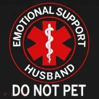Emotional Support Husband Do Not Pet Tank Top thumb 6