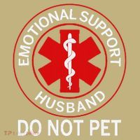 Emotional Support Husband Do Not Pet Polo thumb 2
