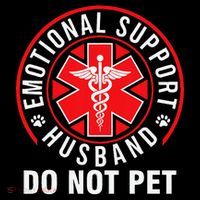 Emotional Support Husband Do Not Pet Funny Quote Sayings Coffee Mug thumb 5