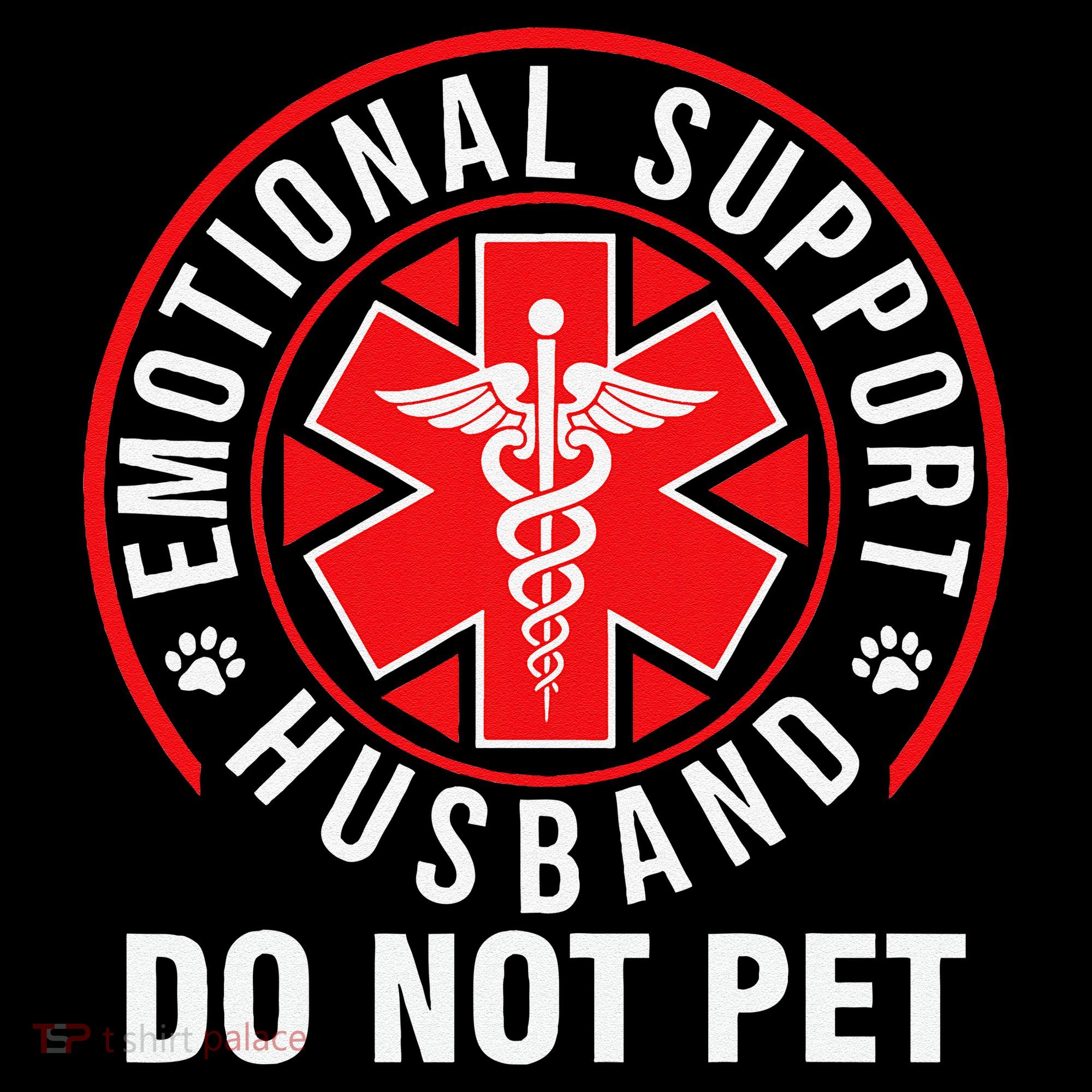 Emotional Support Husband Do Not Pet Funny Quote Sayings Coffee Mug