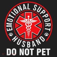 Emotional Support Husband Do Not Pet Funny Quote Sayings Beanie thumb 2